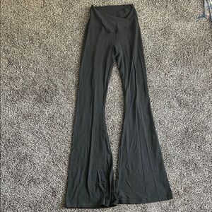 Gray Flared Yoga Pants